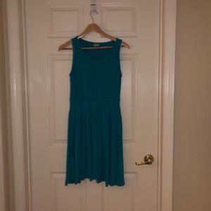 Agnes and Dora swing tank dress teal